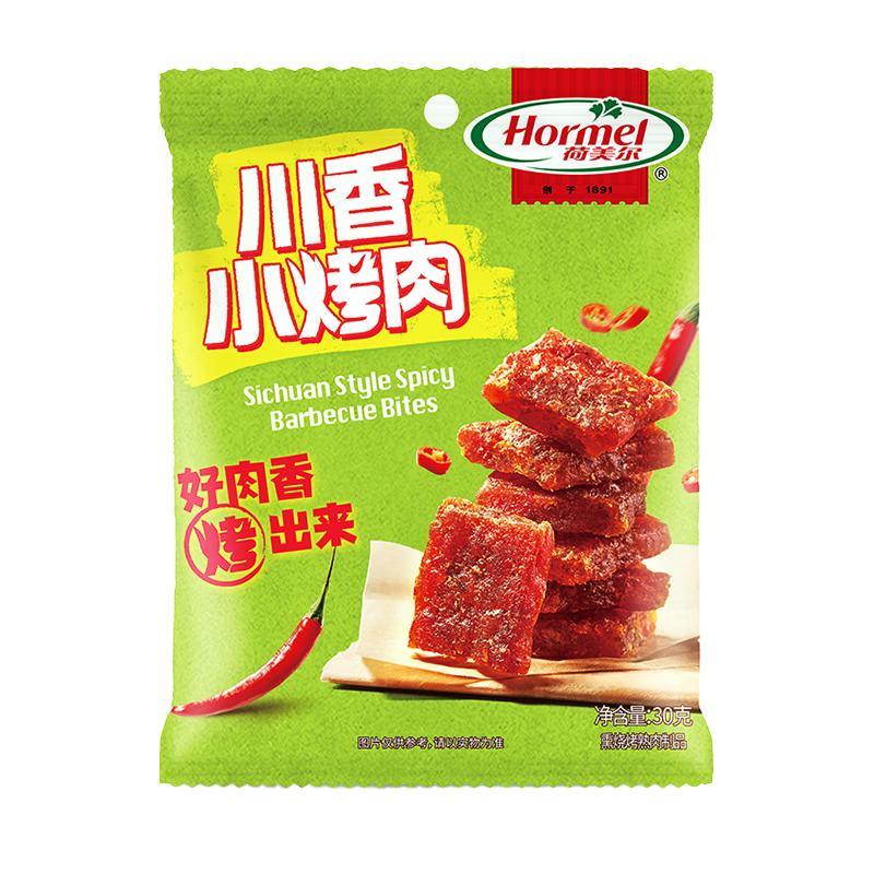 荷美尔（Hormel）下酒菜夜宵休闲肉类零食 川香小烤肉30g/袋（猪肉）