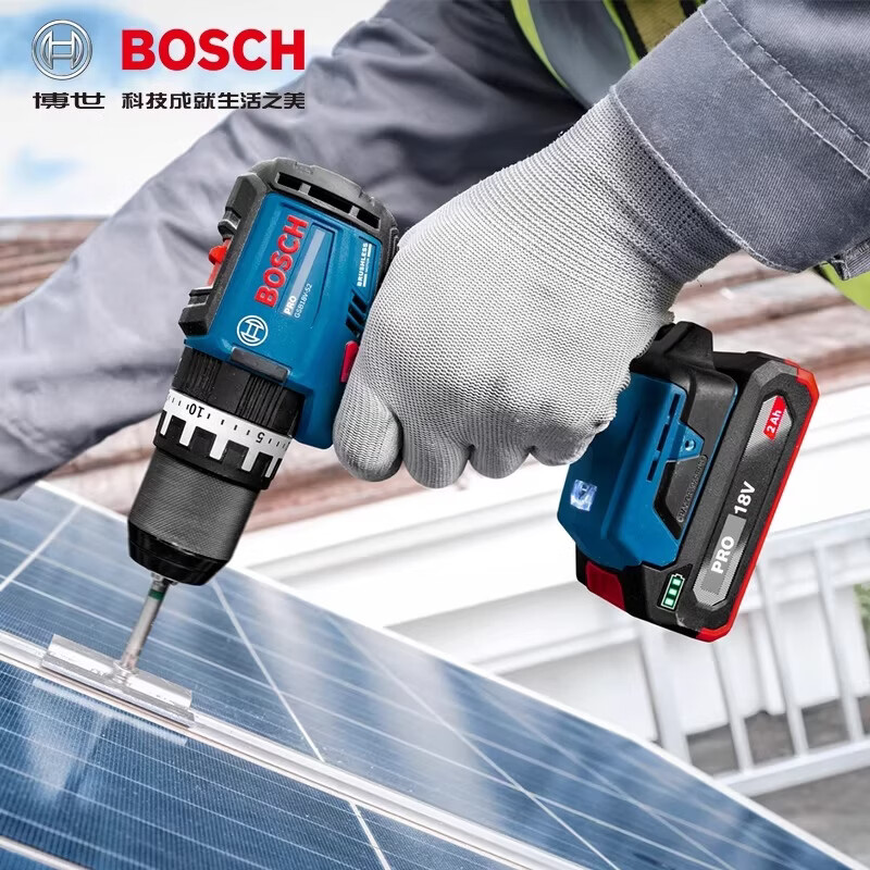 博世（BOSCH）手电钻锂电无刷手枪钻家用GSB18V-52博士GSB185升级小型冲击电钻 GSB18V-52单机头【无电池充电器】