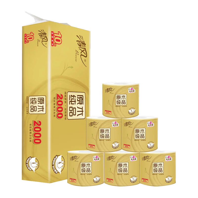 Breeze/��� ԭľ��װ200g ��ֽ 4�� 10�� 18.52Ԫ