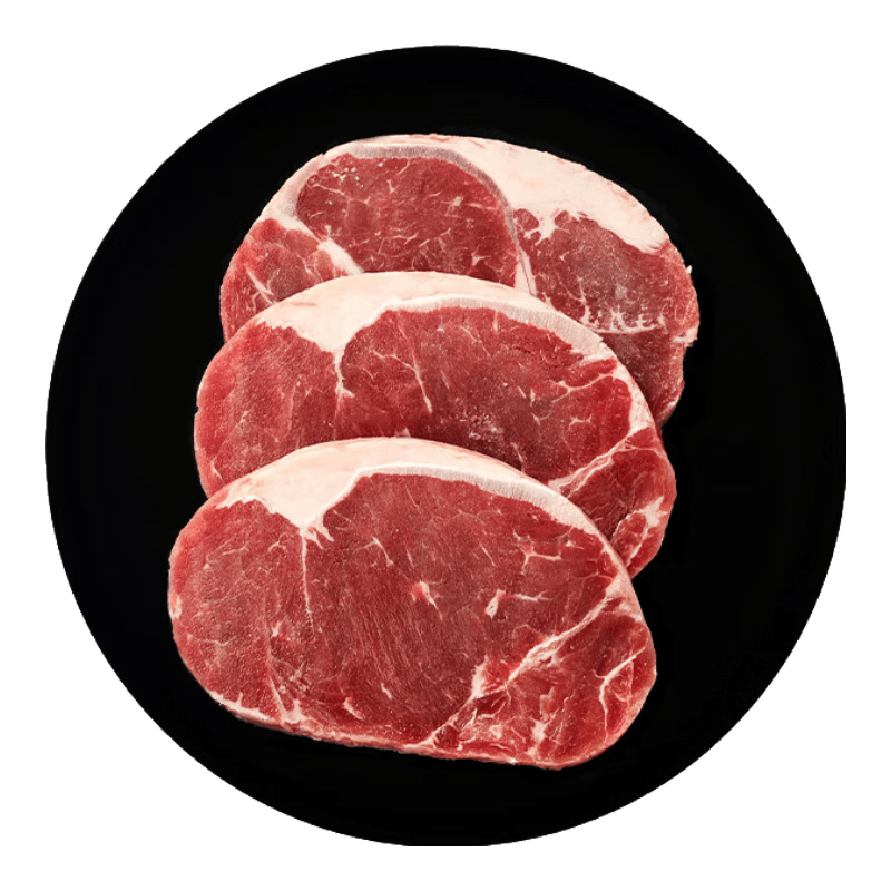 恒都牛排原切整切 眼肉西冷菲力黑胡椒牛排 10片装 赠酱包*10+刀叉*1 整切西冷牛排100g*10