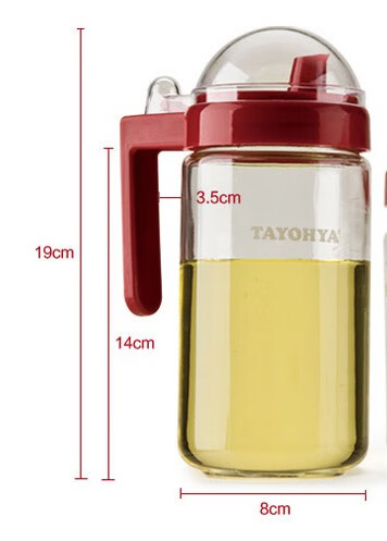乔百叶多样屋玻璃油壶 passion油醋瓶防漏调味罐 厨房环保控量酱油瓶