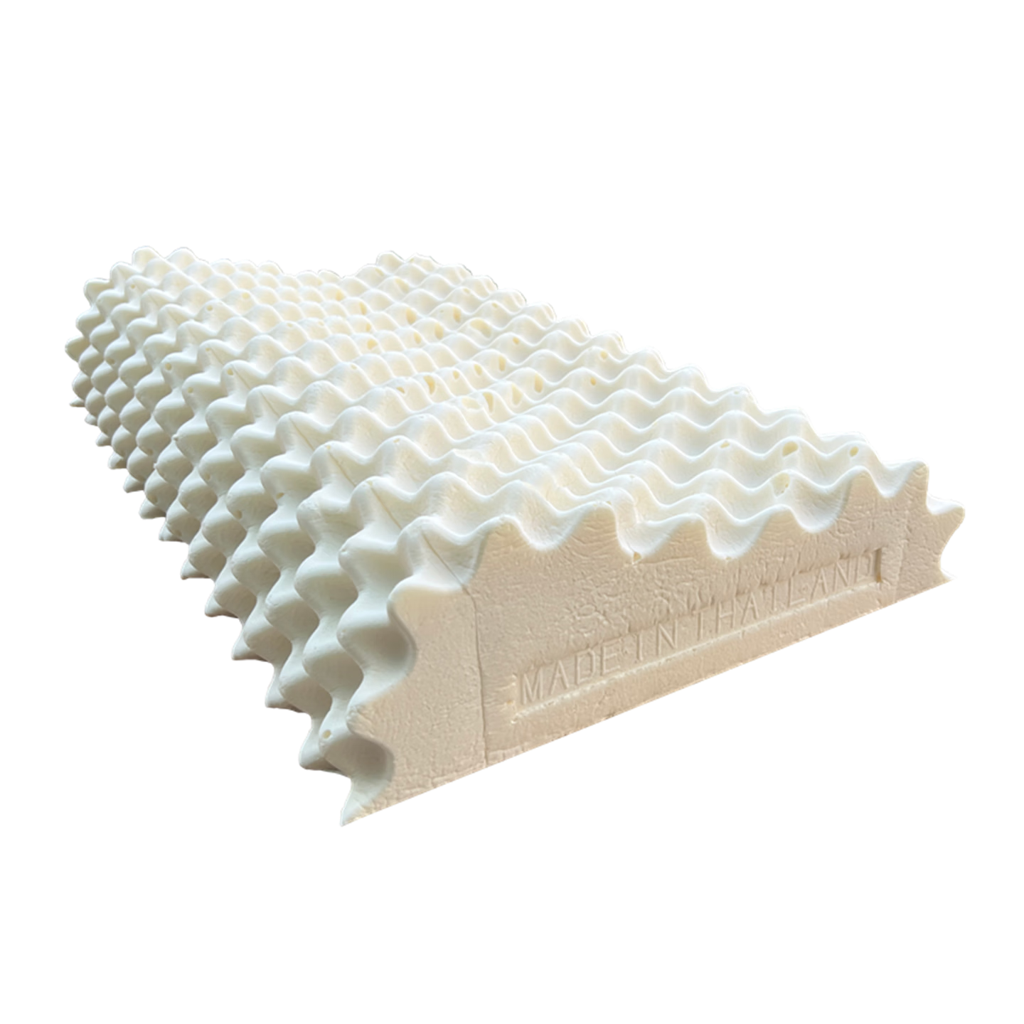 索斐（SUOFEI）泰国原装进口纯天然乳胶枕头橡胶枕肩颈按摩枕微瑕疵不影响使用 高低按摩枕高款58*37*10/12（瑕疵款）