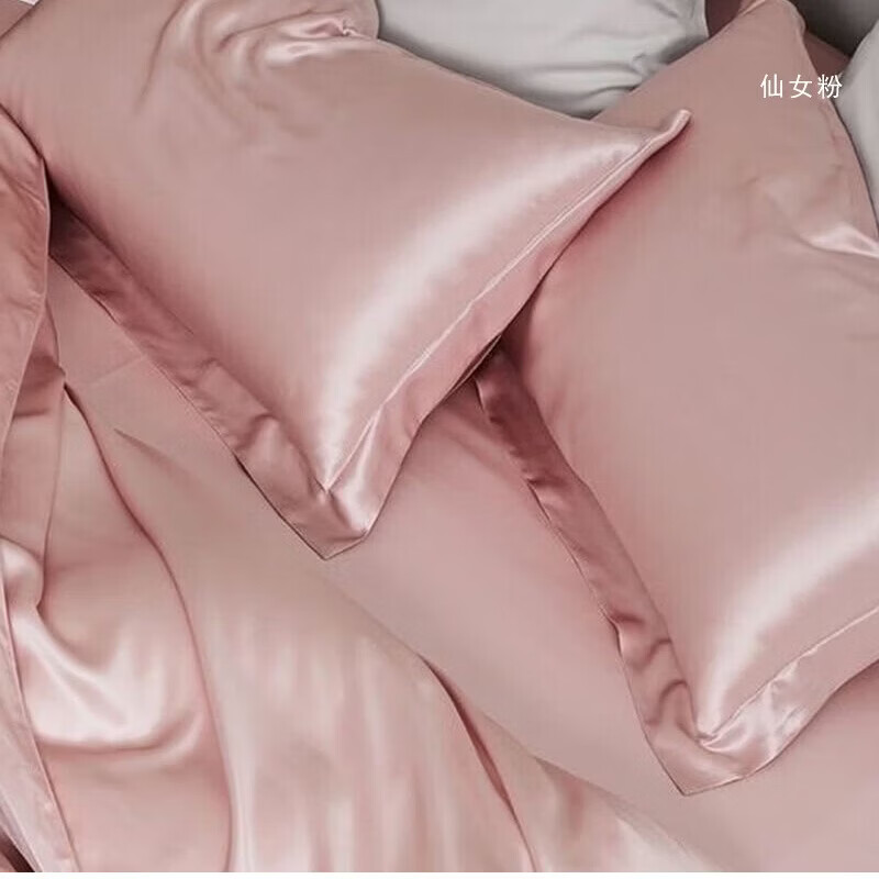 VTX双面真丝枕套 桑蚕丝绸真丝纯色枕头套 单只枕套 吸湿透气 礼盒装 真丝枕套-云水蓝