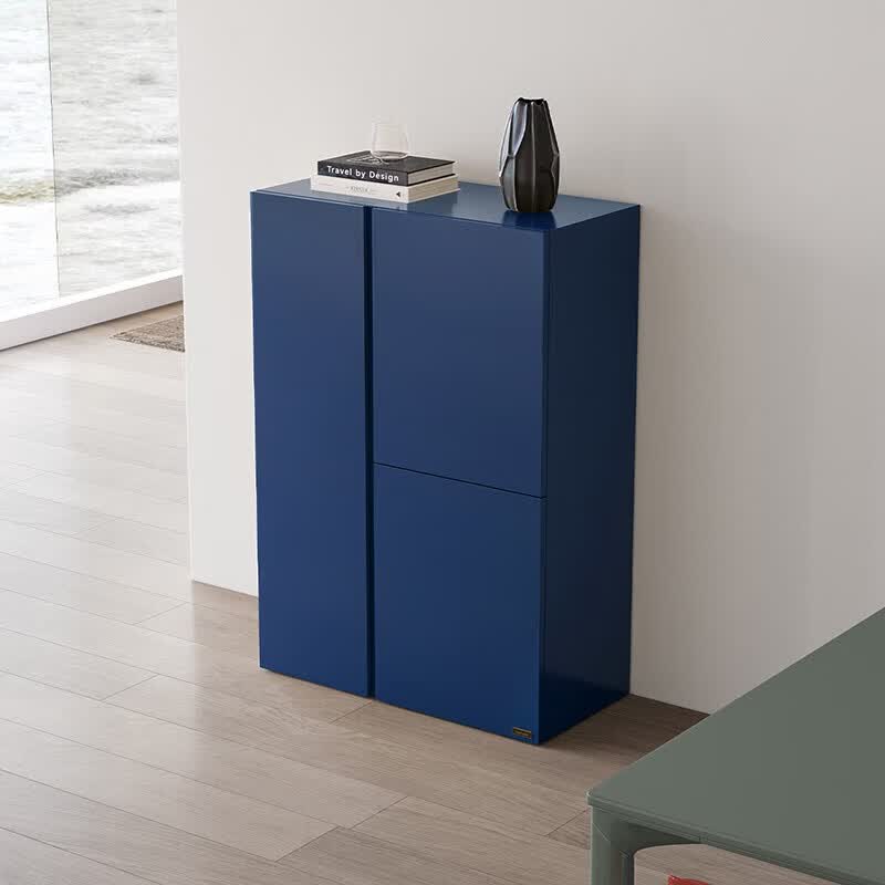 全友（QUANU）家居X潘通PANTONE联名款斗柜简约客厅家用收纳储物边柜置物小柜子 静谧蓝|储物柜