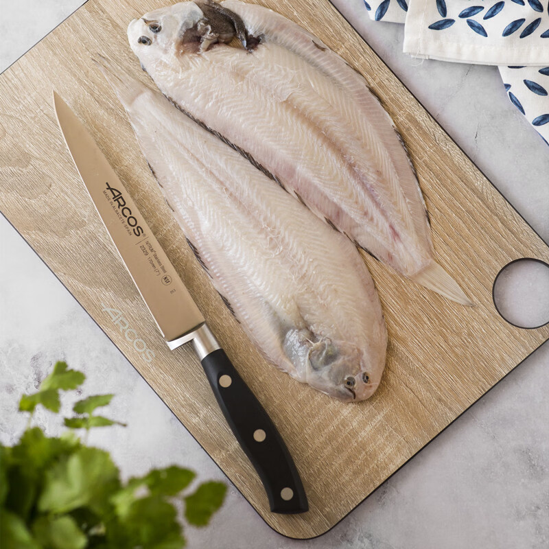 ARCOS原装进口菲力刀牛排刀鱼排刀厨师刀fillet knife水果刀厨刀 短款 白柄