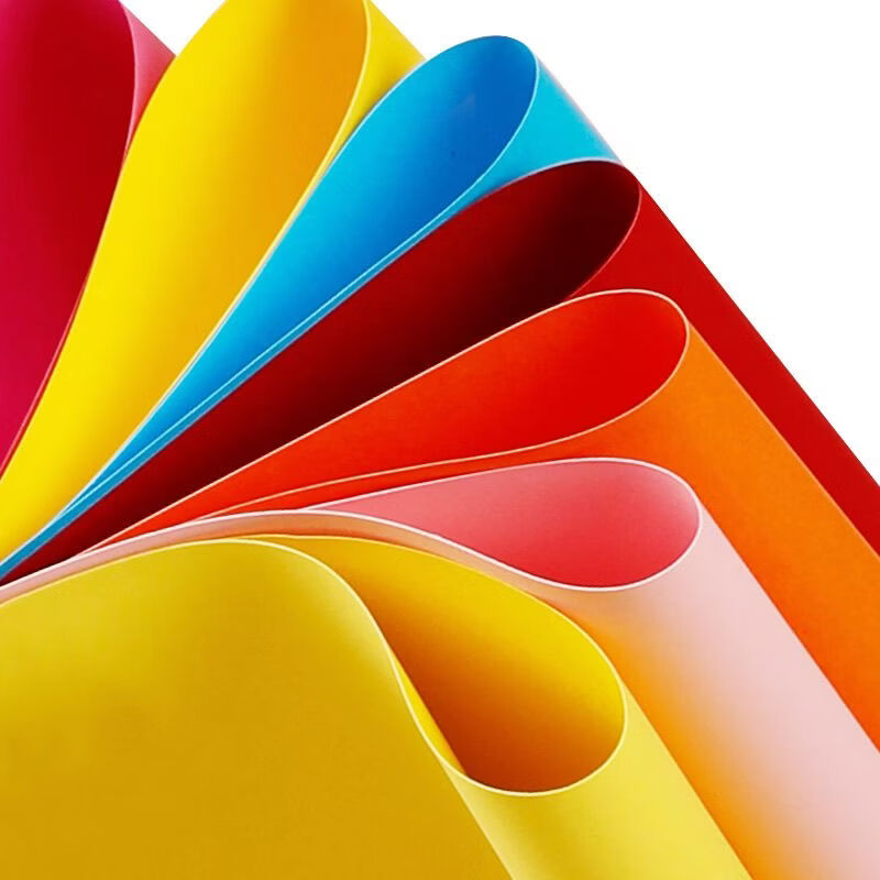 小红书同款手AA A4硬卡纸（10色随机） 10色50张A4彩色硬卡纸