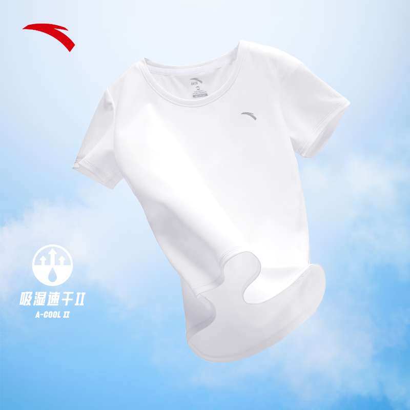 安踏速干T丨小蛮腰运动短袖女士夏季新款透气跑步上衣瑜伽健身T恤