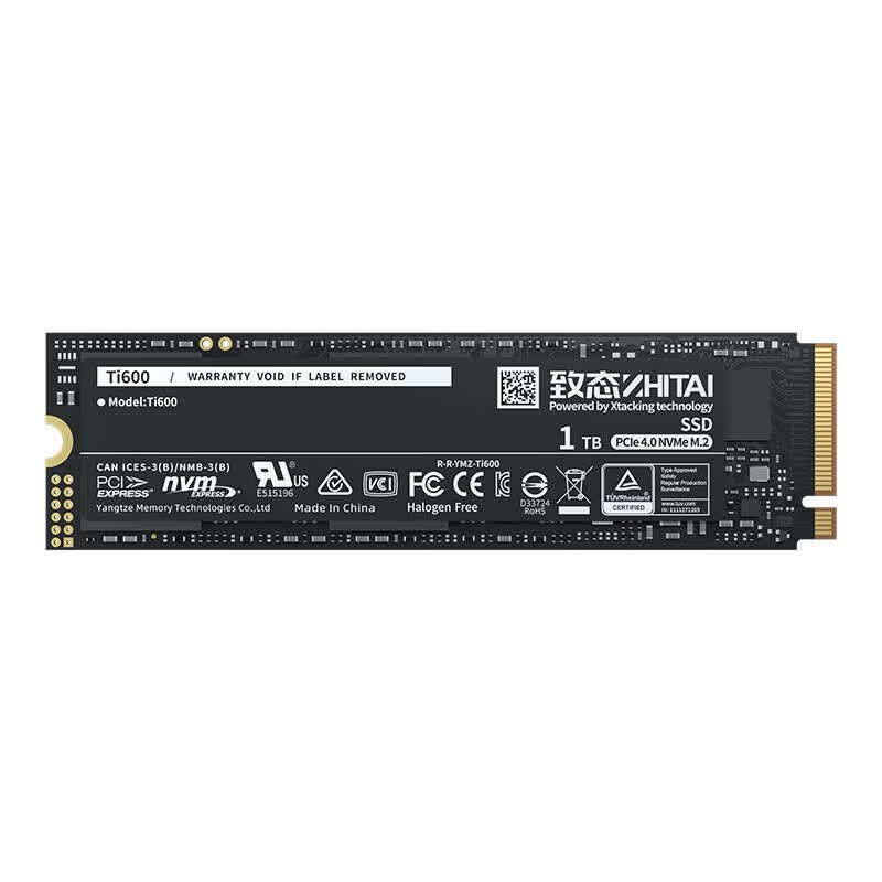 致鈦（ZhiTai）致態(tài)長江存儲TI600 500G/1TB NVMe M.2接口 PCIe4.0 SSD固態(tài)硬盤 1TB