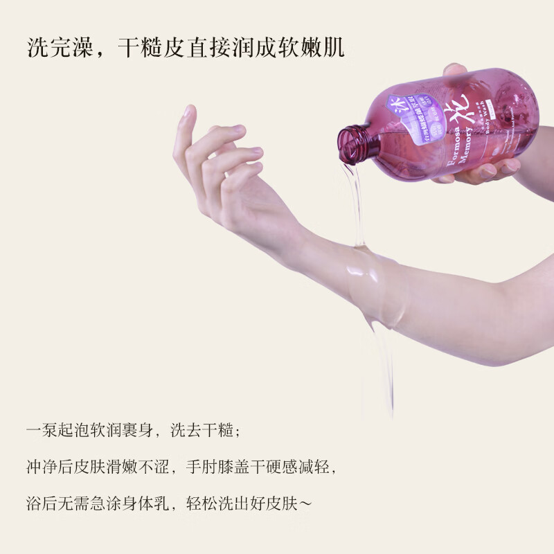 清净海氨基酸保湿沐浴露控油香氛补水沐浴露持久留香72小时750ml 森山来客-槍木精油沐浴露-750ml