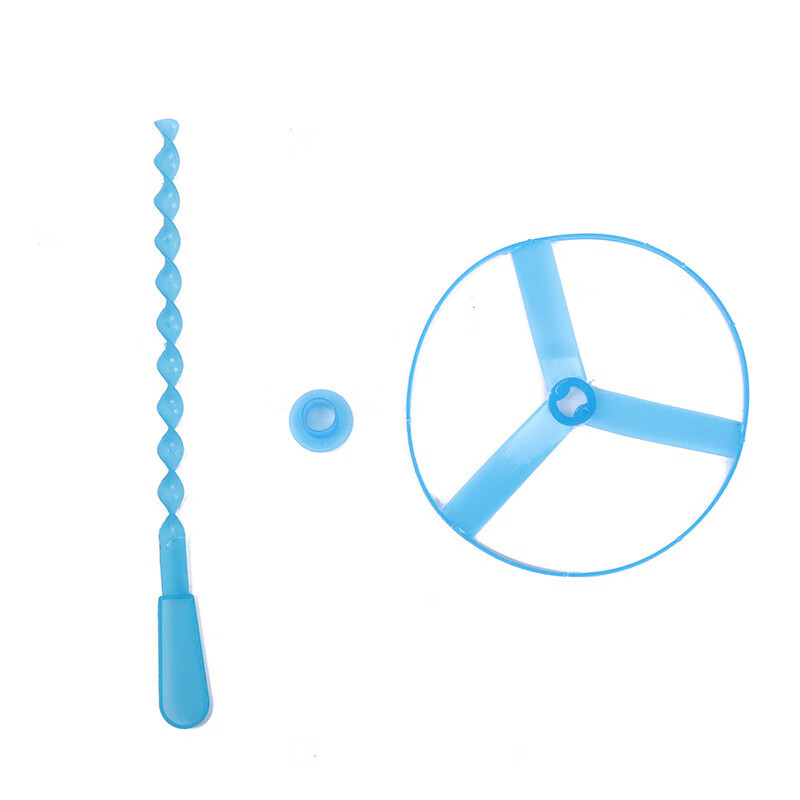 手推飞碟 飞天仙子 儿童 塑料竹蜻蜓 1个装 随机发