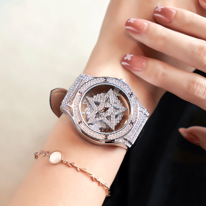 【官方品质】五芒星手表女同款五芒五角星时来运转镂空满天星时装表