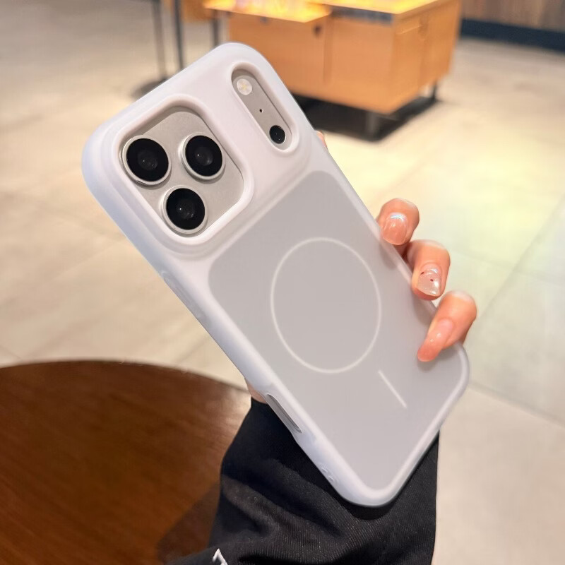 帝仕信多巴胺撞色适用iphone17苹果17promax手机壳15苹果16pro新款17果冻15磁吸13简约14pro软硅胶保护套 【蓝色】二合一细圈磁吸 肤感防摔壳 iPhone 12promax