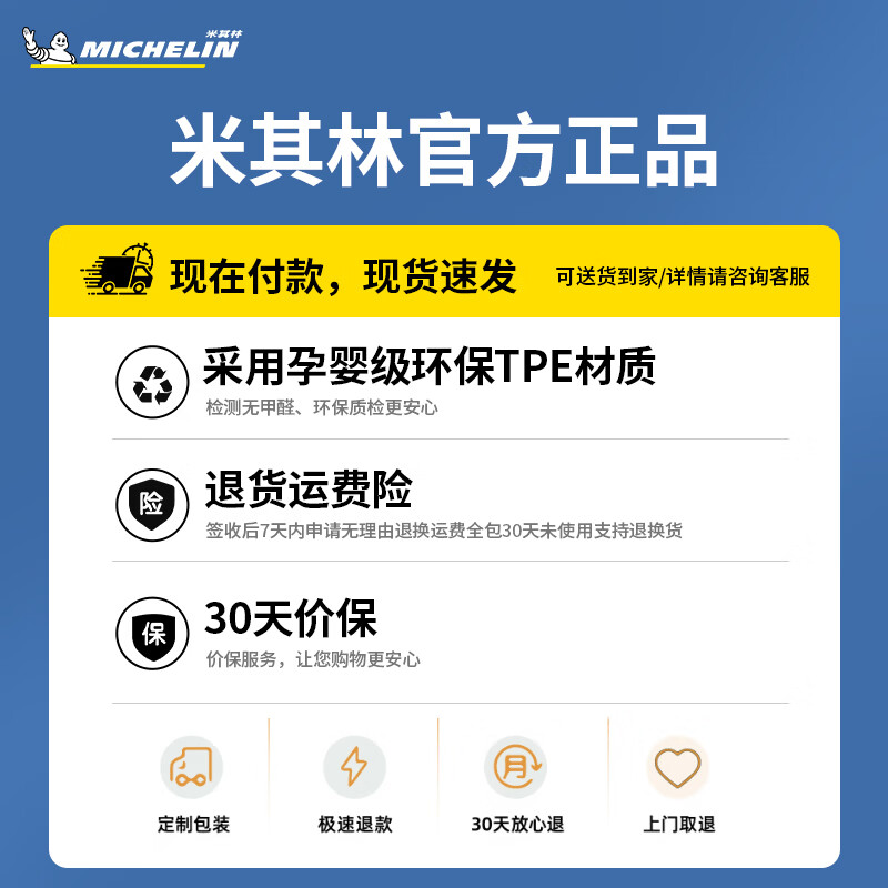 米其林（MICHELIN）汽车脚垫适用于智己LS6  智己L7 全TPE双层专车专用定制脚垫 智己LS6 年份:【23-25】  单层脚垫