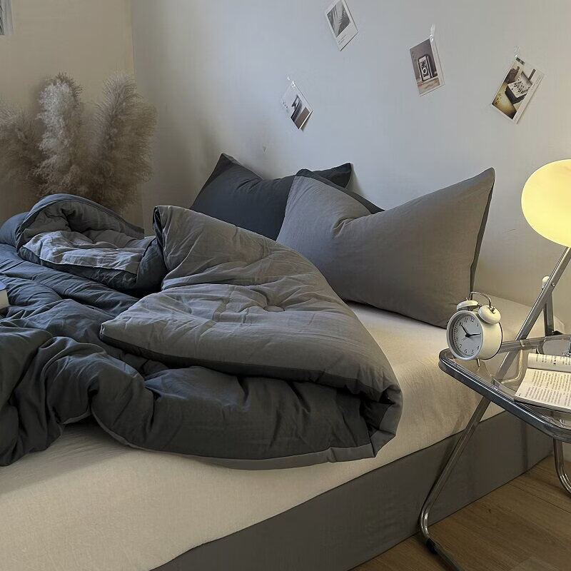 春夏款空调被子冬加厚保暖春秋夏凉四季通用学生宿舍单人芯 奶茶焦糖【亲肤水洗棉】 200*230厚冬被【约重9.5斤,适合适合0℃左