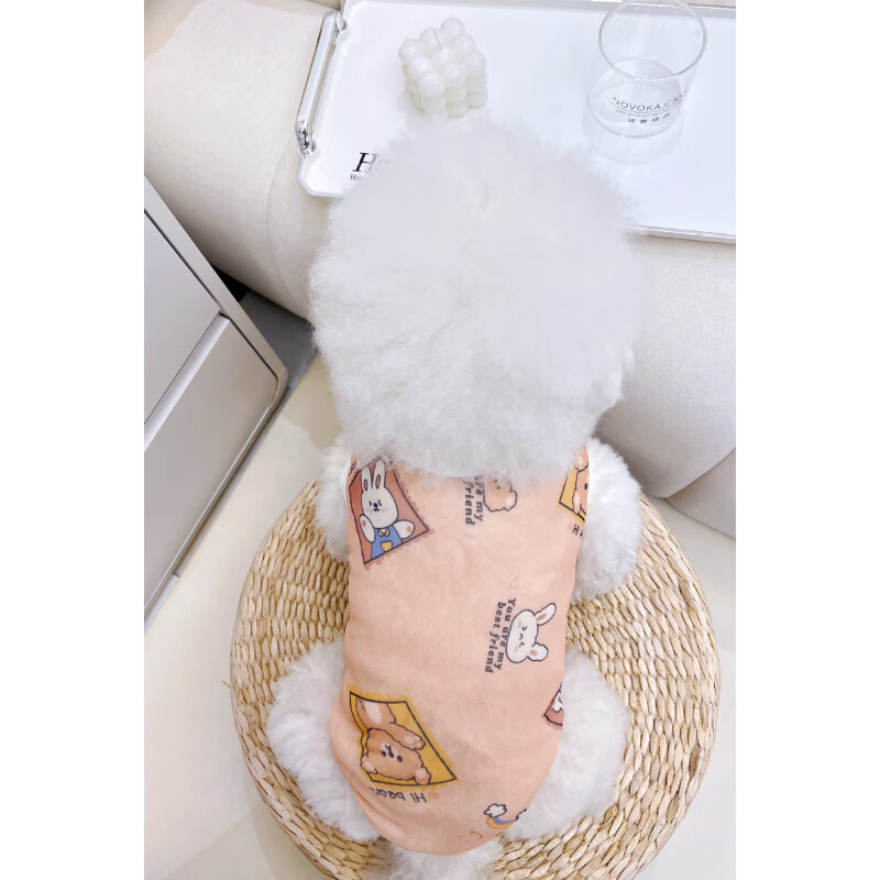 狗狗猫咪防掉毛夏季薄款凉凉衣大中小型犬宠物春夏凉感护肚防脏衣 咖色 8XL