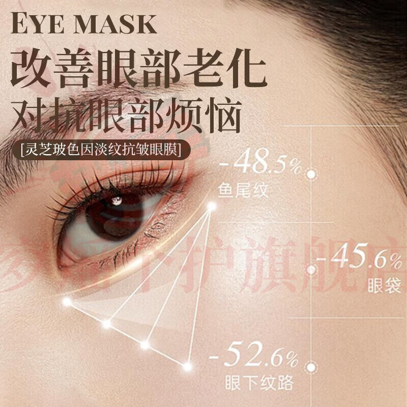 思亚希简诗集眼膜贴臻护淡纹咖啡因焕亮去眼袋抗皱紧致淡化眼周暗沉保湿 5盒 囤货装 官方自售