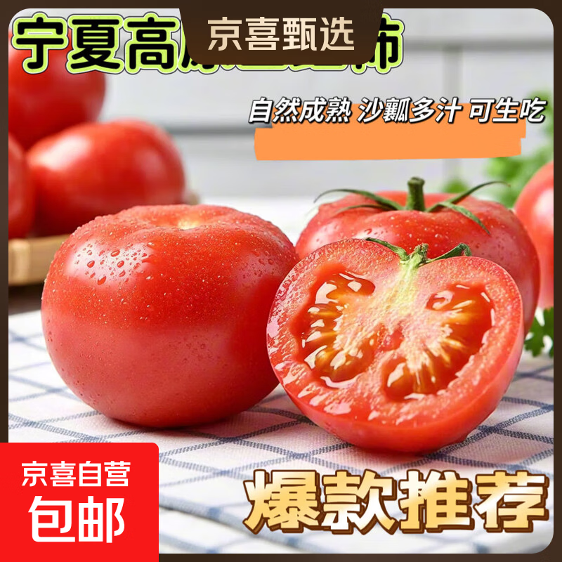 正宗水果番茄沙瓤西红柿农家自种新鲜自然熟生吃柿子生鲜早餐减肥 1斤装单果100g+