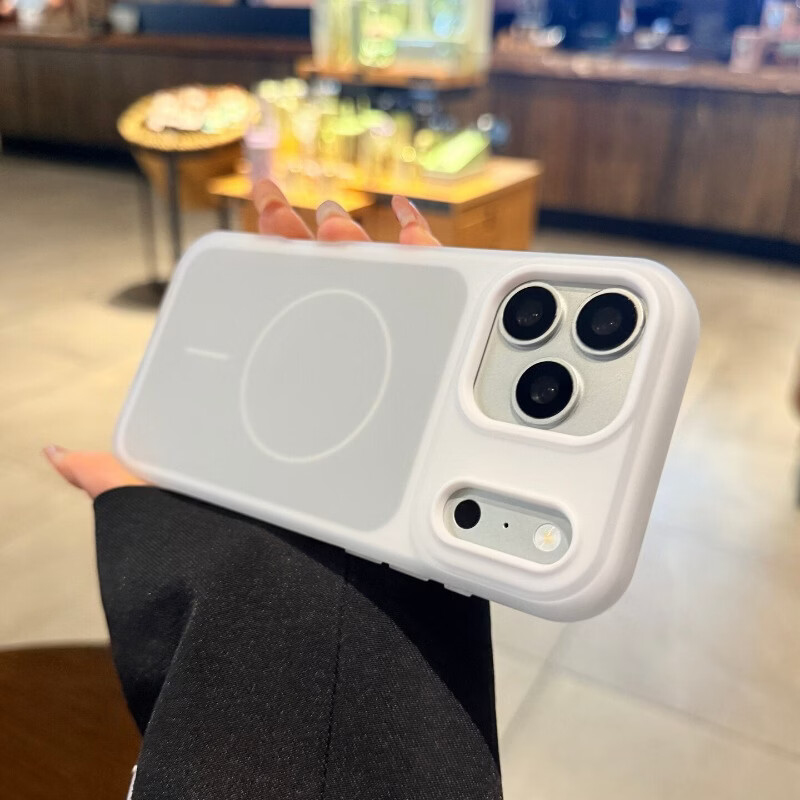 帝仕信多巴胺撞色适用iphone17苹果17promax手机壳15苹果16pro新款17果冻15磁吸13简约14pro软硅胶保护套 【蓝色】二合一细圈磁吸 肤感防摔壳 iPhone 12promax