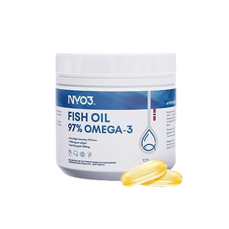 NYO3挪威97%高纯鱼油 NYO3 胶囊30粒 Omega-3 EPA DHA 新老包装随机发 120粒*1瓶