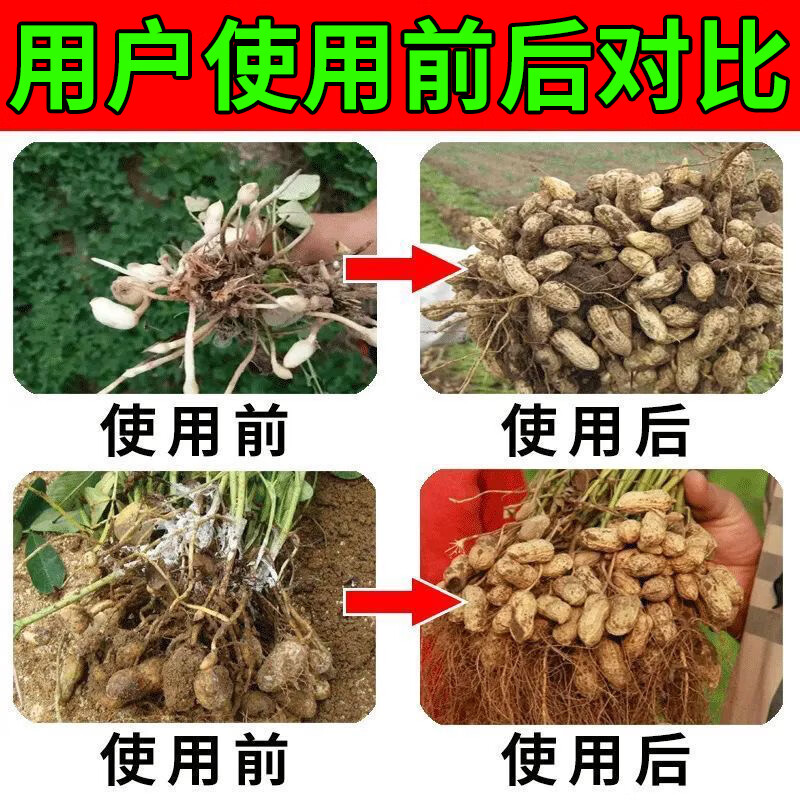 垄颖正品花生膨大粒粒饱花生专用膨大剂花生增产增收快速大果叶面肥 花生不空壳【1袋】贵在运费