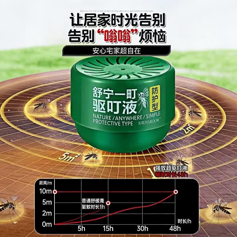 千居惠驱蚊神器室内强效驱蚊虫香茅精油宿舍家用无毒驱商用驱蚊香薰魔盒 4盒装