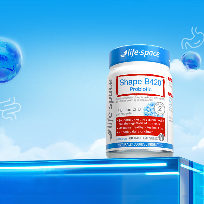 Life Space效期26.11 益倍适成人B420塑身益生菌胶囊男女生身材管理肠道活菌 【爆款】B420益生菌 60粒*1瓶