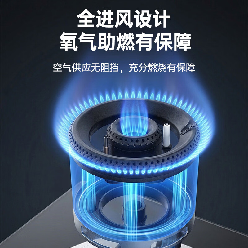 澳柯玛（AUCMA）燃气灶双灶 家用灶天然气 台嵌两用燃气灶 灶具 猛火灶 不锈钢燃气灶 送货上门 一级能效 以旧换新 天/5.2大火力熄火保护605BD 液化气