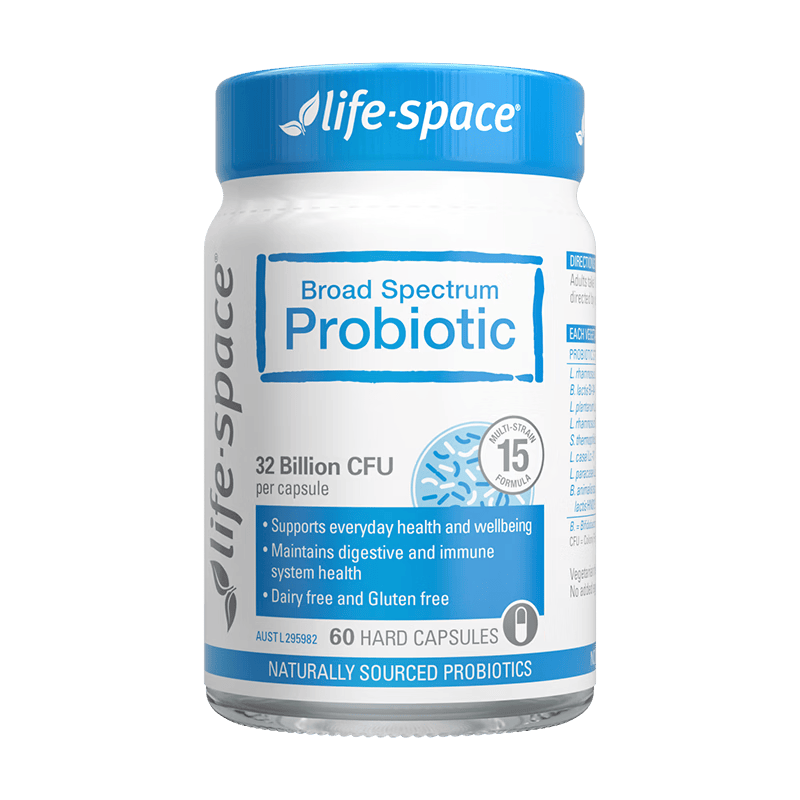 Life Space益倍适成人广谱益生菌胶囊320亿高活性60粒小蓝瓶【王一博同款】