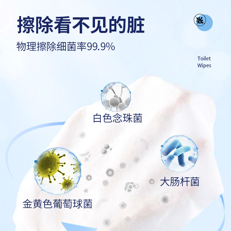 益宝纯水芦荟湿厕纸纸巾洁厕婴儿湿巾卫生纸孕妇厕所婴儿擦屁屁用 芦荟湿厕纸 80抽*4包