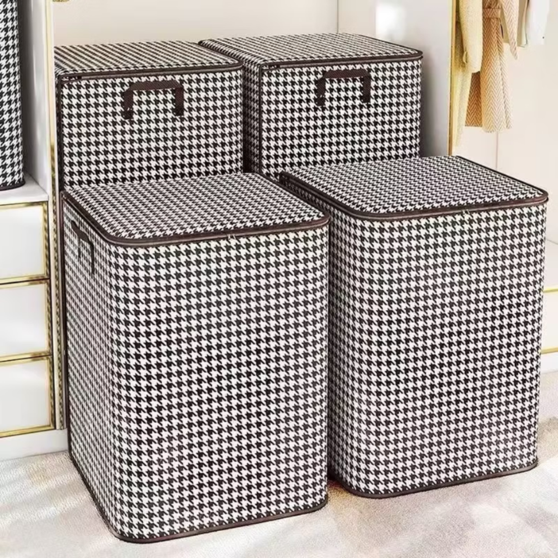 被子收纳袋子搬家大容量打包袋衣服棉被防潮防霉衣物整理箱储物袋 两个