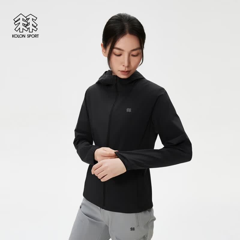 KOLON SPORT/可隆户外防晒衣 女士防泼水UPF40+AIR-LIGHT防风夹克