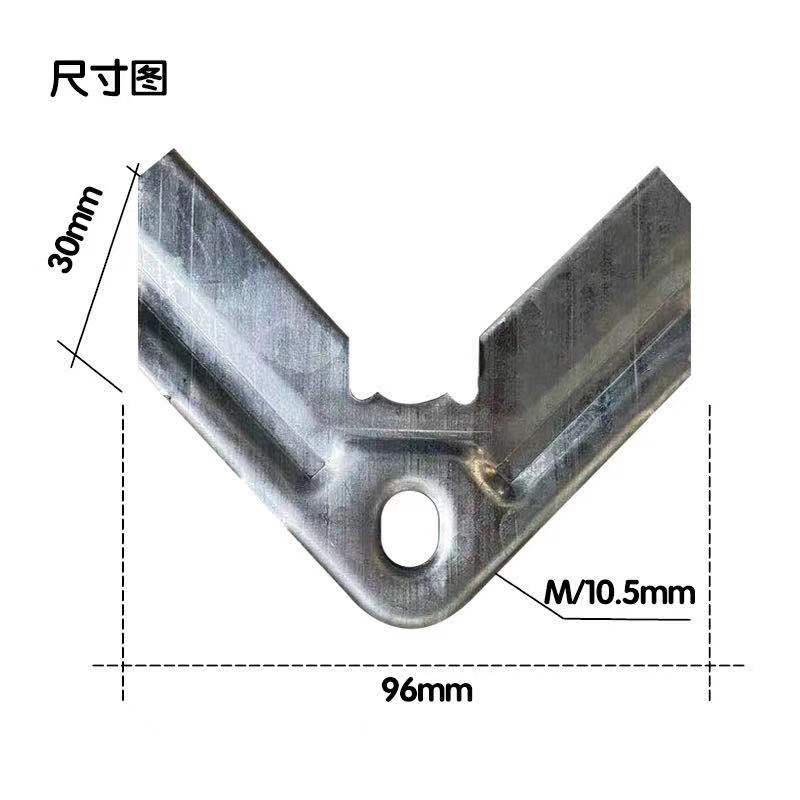 唔哩镀锌铁皮风管角码不锈钢风管配件共板法兰角码.0mm各厚度可
