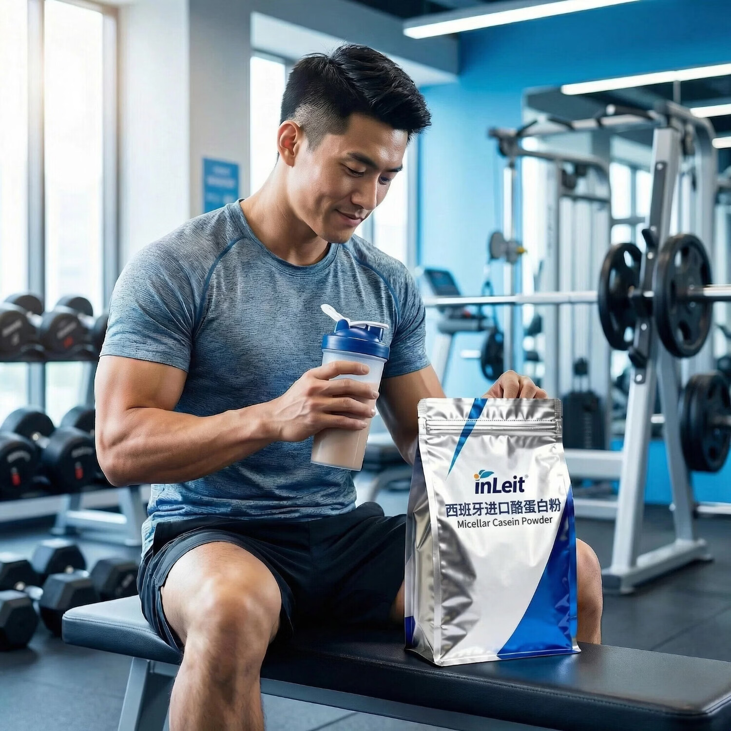 西班牙进口酪蛋白粉81%含量增肌减脂乳清蛋白补充代餐孕妇儿童用 高蛋白81% 无香精甜味剂 2000g*1袋 支持检测