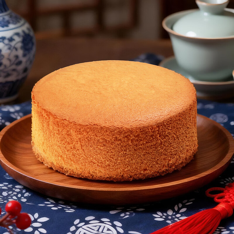 鲜达仓仓戚风蛋糕牛奶软蛋糕早餐软面包手工DIY蛋糕胚半成品200g糕点零食 原味1盒+蓝莓味1盒