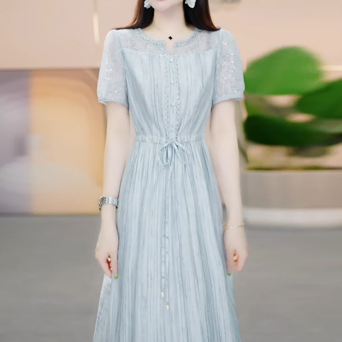 香影芬连衣裙2026新款女夏季十三行今年流行爆款气质名媛减龄轻奢高级感 图片色 2XL 建议121-130斤