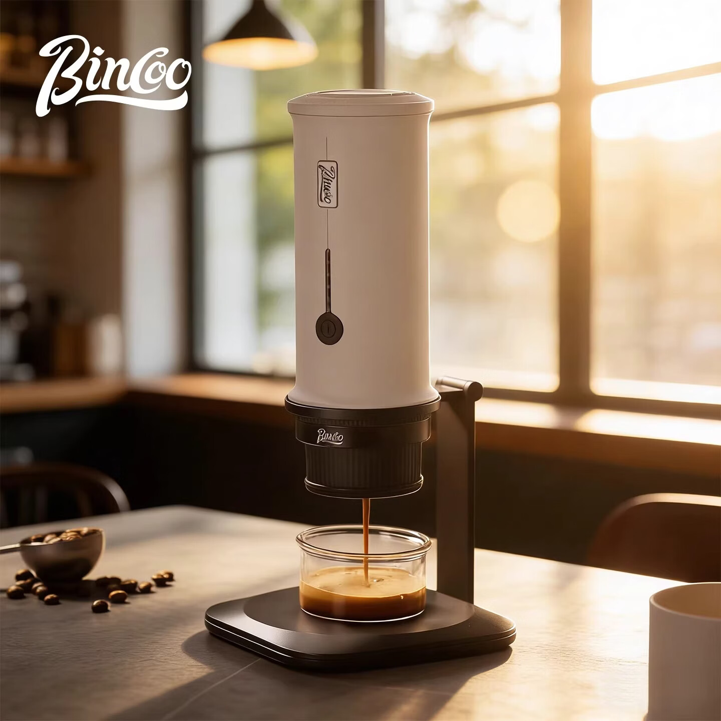 Bincoo便携咖啡机H2Pro小型家用户外胶囊电动意式浓缩咖啡萃取机 H2Pro极夜黑+DM03黑 2.0