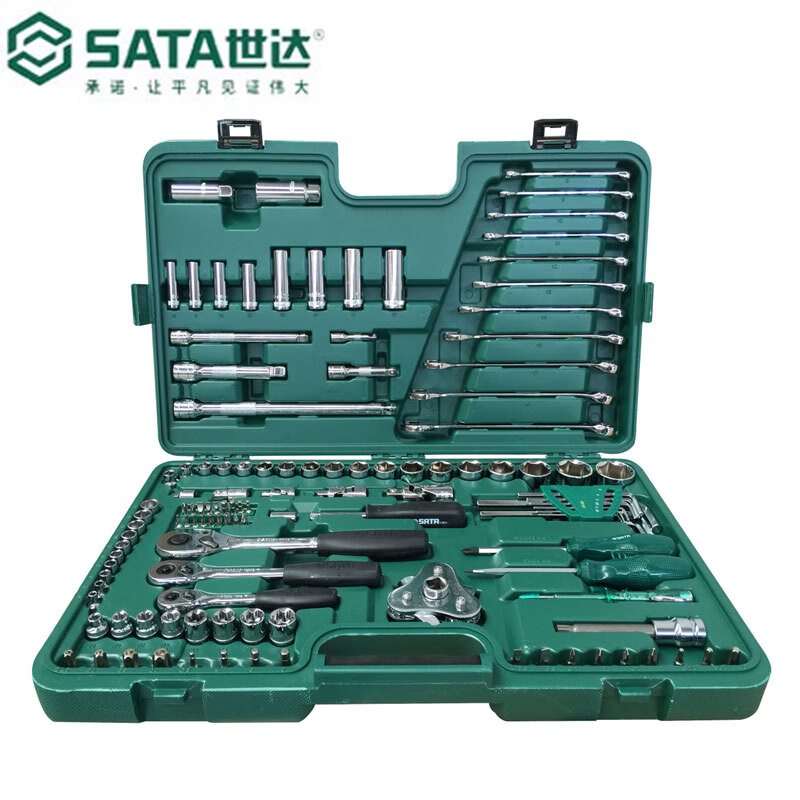 世达（SATA）120+1件6.3x10x12.5MM系列汽车维修综合组套 A09014A-Y
