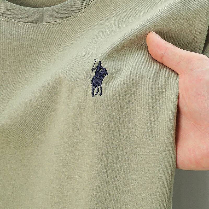 尺度保罗220g纯棉男士短袖T恤夏装薄款圆领纯色内搭半袖白t薄款透气上衣 BWG-211白色 M 推荐90-120斤