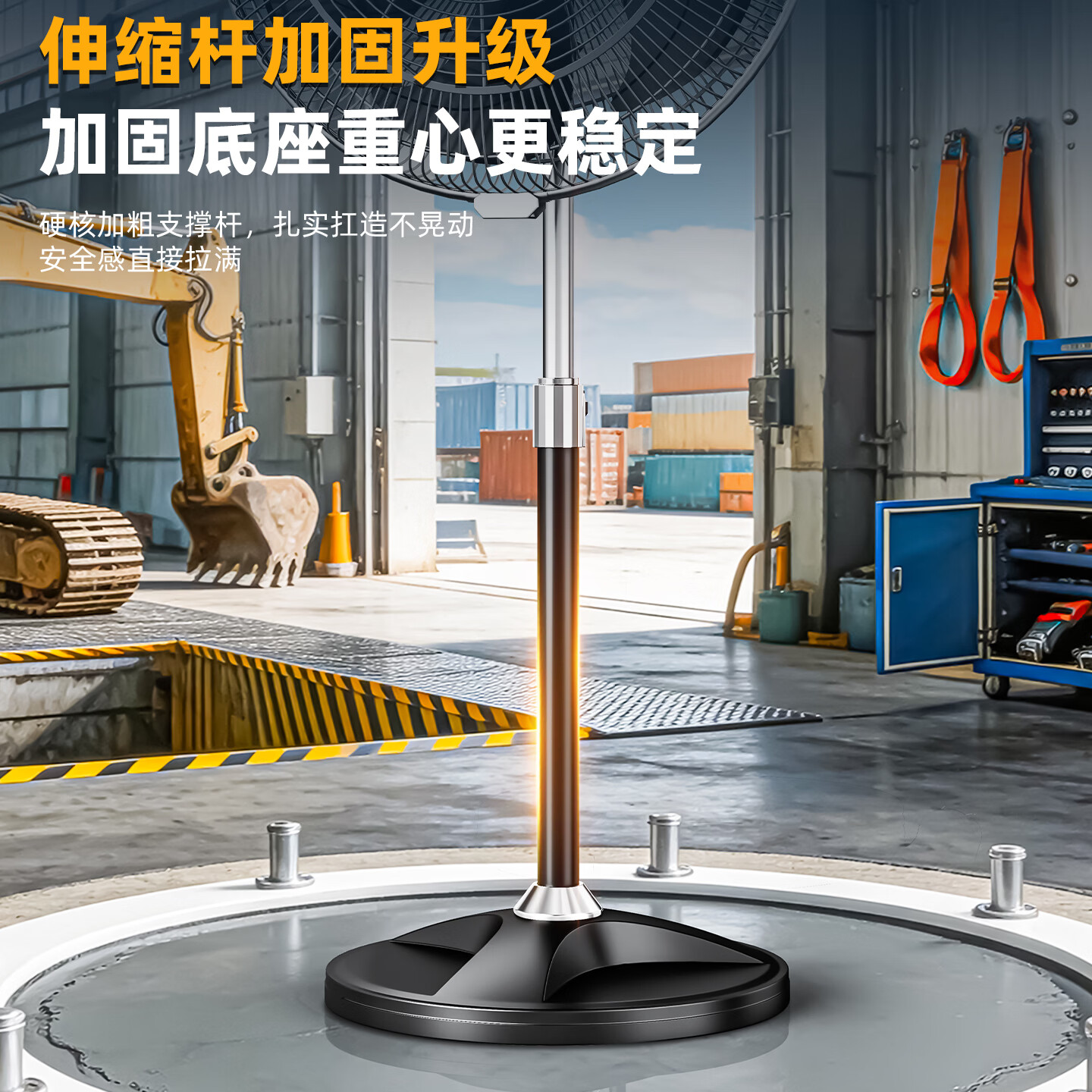 先锋(SINGFUN)电风扇大风力强力落地风扇家用摇头风扇工业风扇商用工业电风扇立式大风扇定时遥控落地扇 【20寸星灰】铜线+粗网加密+升降