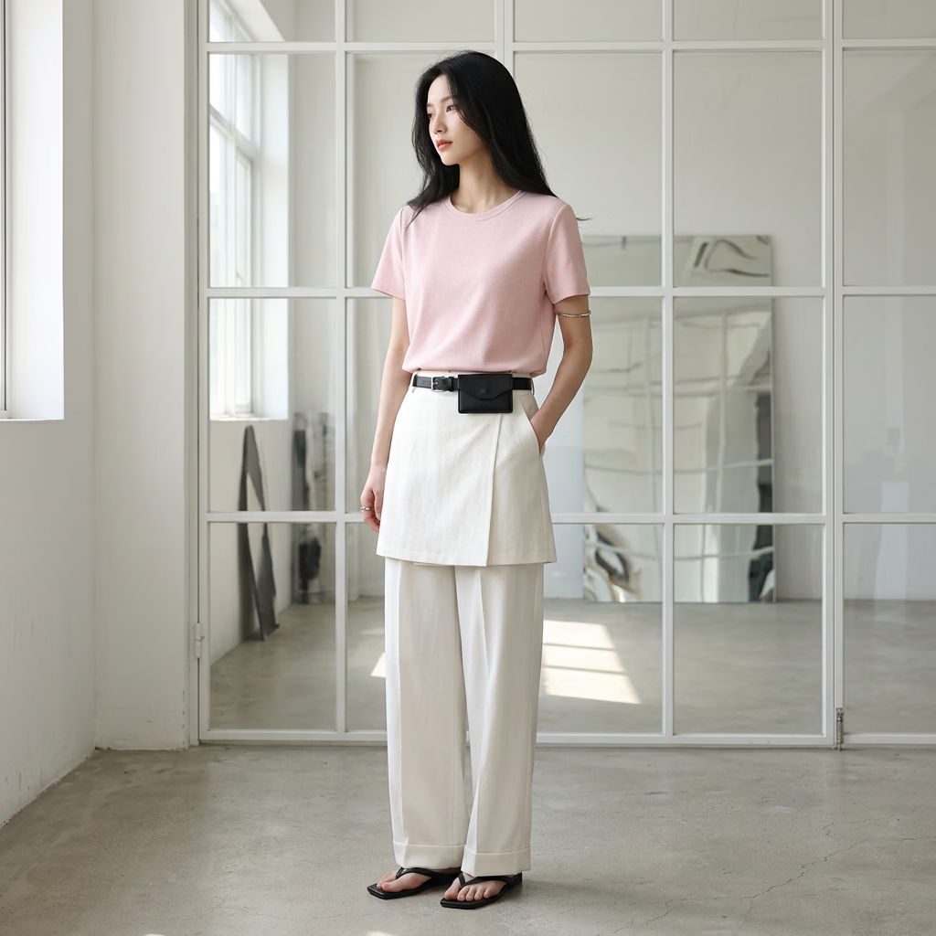 【源头直采】短袖t恤女天丝圆领 经典黑 L 80-115