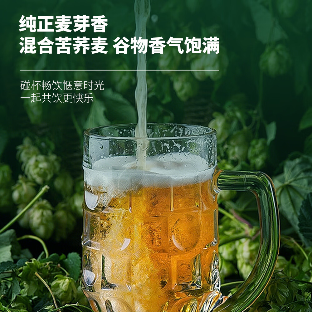 凤岱0糖0脂苦荞啤酒低卡原浆精酿啤酒2.5度500ml易拉罐装聚会烧烤露营 0糖0脂苦荞啤酒 500mL 12瓶 整箱装