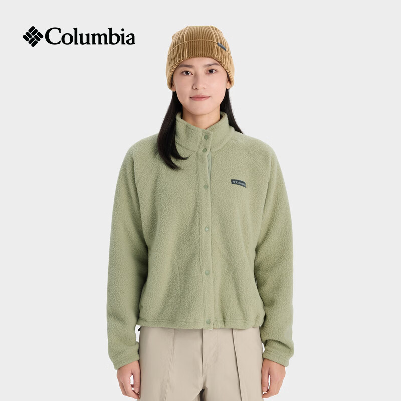 Columbia哥伦比亚户外女子时尚运动旅行野营保暖抓绒外套AR5610 348 抹茶绿 M (160/84A)