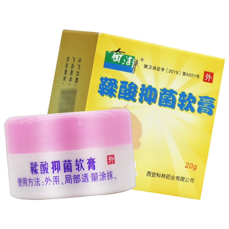 奇洁静鞣酸抑菌软膏20g皮肤外用草本乳膏 1盒装