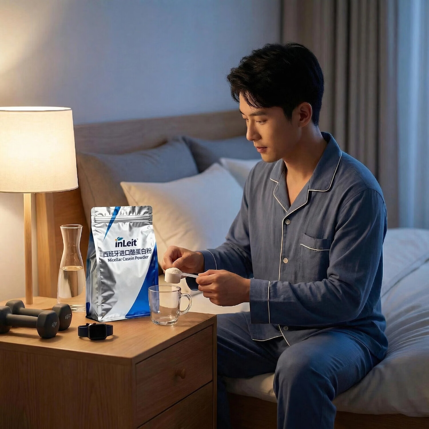 西班牙进口酪蛋白粉81%含量增肌减脂乳清蛋白补充代餐孕妇儿童用 高蛋白81% 无香精甜味剂 2000g*1袋 支持检测