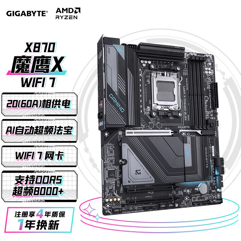 技嘉 魔鹰X X870 GAMING X WIFI7 DDR5 图 2