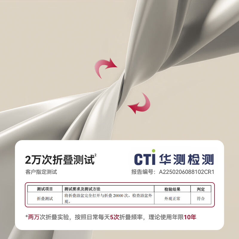 taoqibaby婴儿洗澡盆新生儿宝宝智能感温折叠浴盆0-6岁儿童泡澡桶躺托一体 无线智能感温折叠浴盆【雾屿灰】