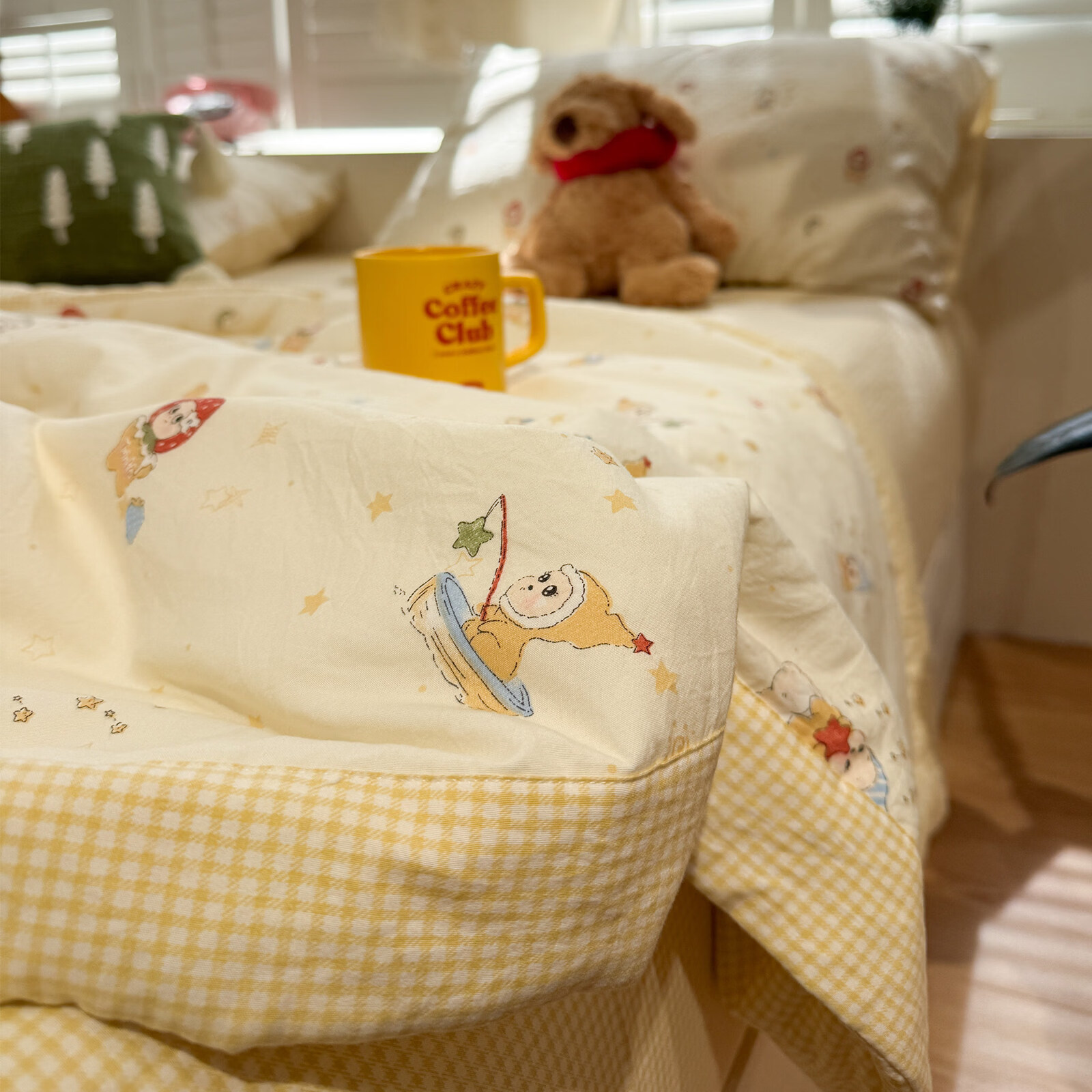 苏萱2026新款大豆夏凉被可机洗夏季薄款夏凉被子空调被四件套单人双人 星星人 儿童夏被-100*150cm