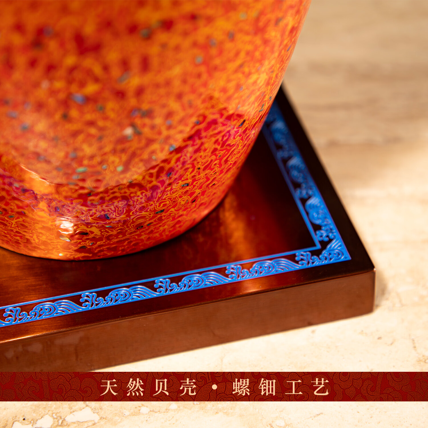 京裕全铜大漆向日葵摆件家居玄关电视柜办公室桌面装饰品乔迁开业礼品 【向阳花开-三朵】大漆红金 普通款