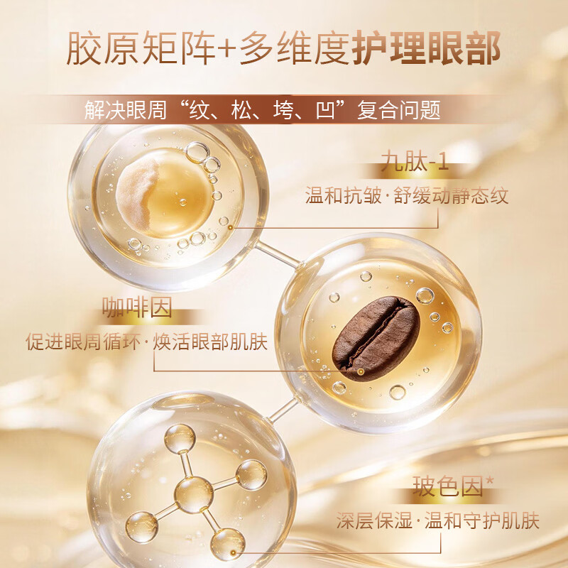薇旖美倍护眼部精华液胶原蛋白“嘭嘭管”水光紧致抗皱祛纹护肤保湿套装礼盒 2.5ml*16支(2盒)