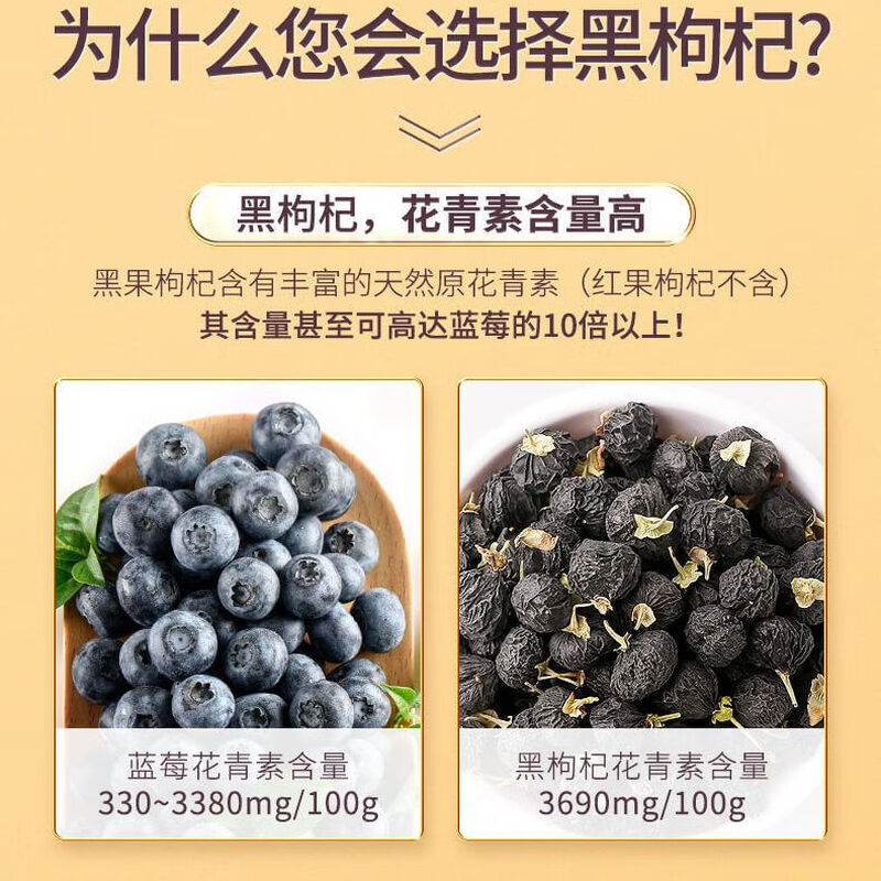 杞里香黑枸苟杞南北干货养生茶饮 送父母亲节团购实用养生茶伴手食品 2号黑枸杞 50g*1瓶